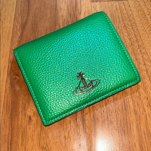 Authentic Vivienne Westwood Green Re-Vegan Wallet